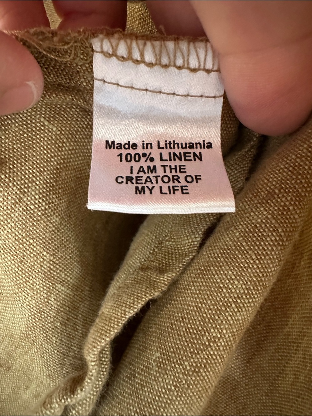 FLAX 100% Linen Sleeveless Tank Top Small Blouse Yellow Gold Bronze Minimalist - Picture 4 of 7